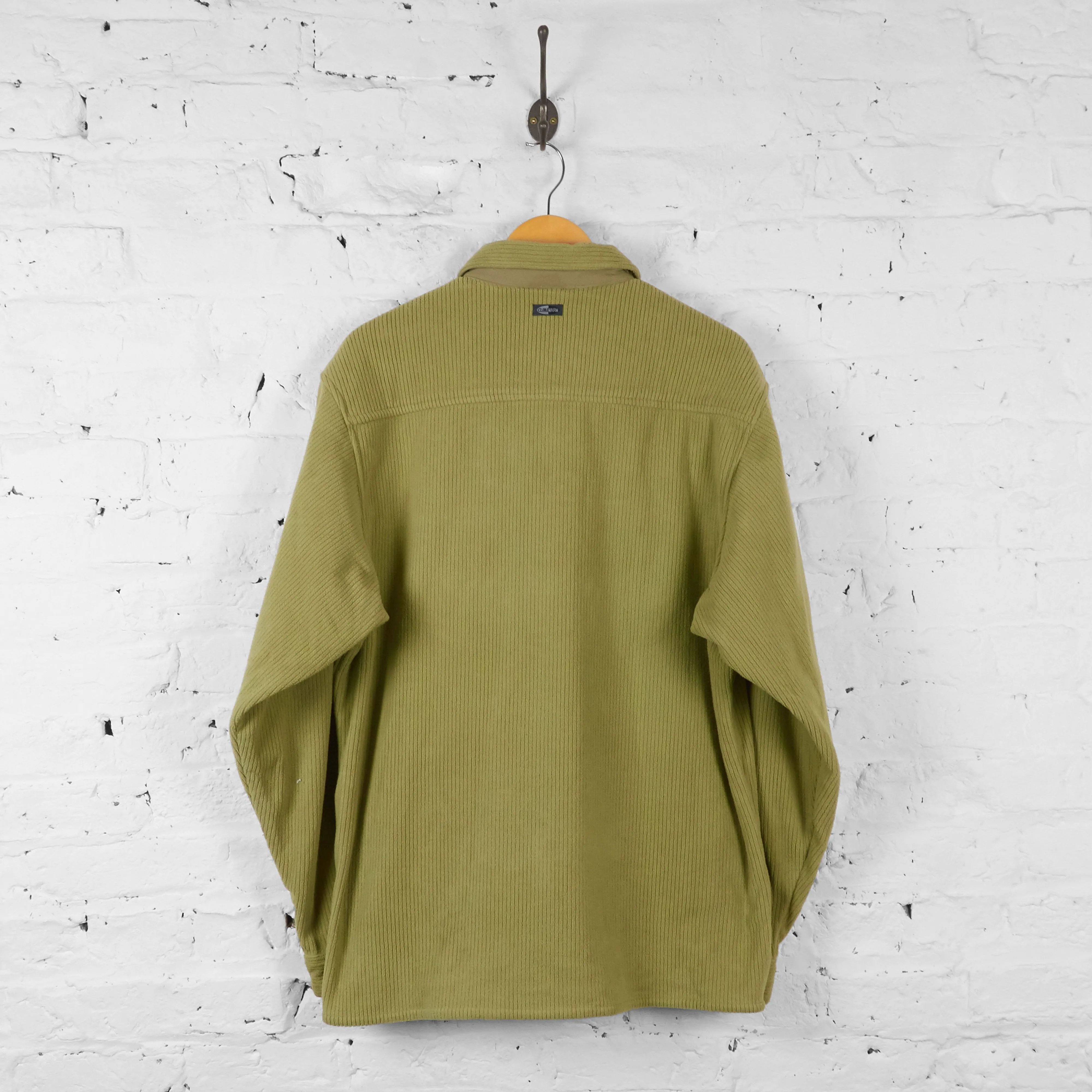 Adidas 90s Cord Fleece Over Shirt Jacket - Beige - L