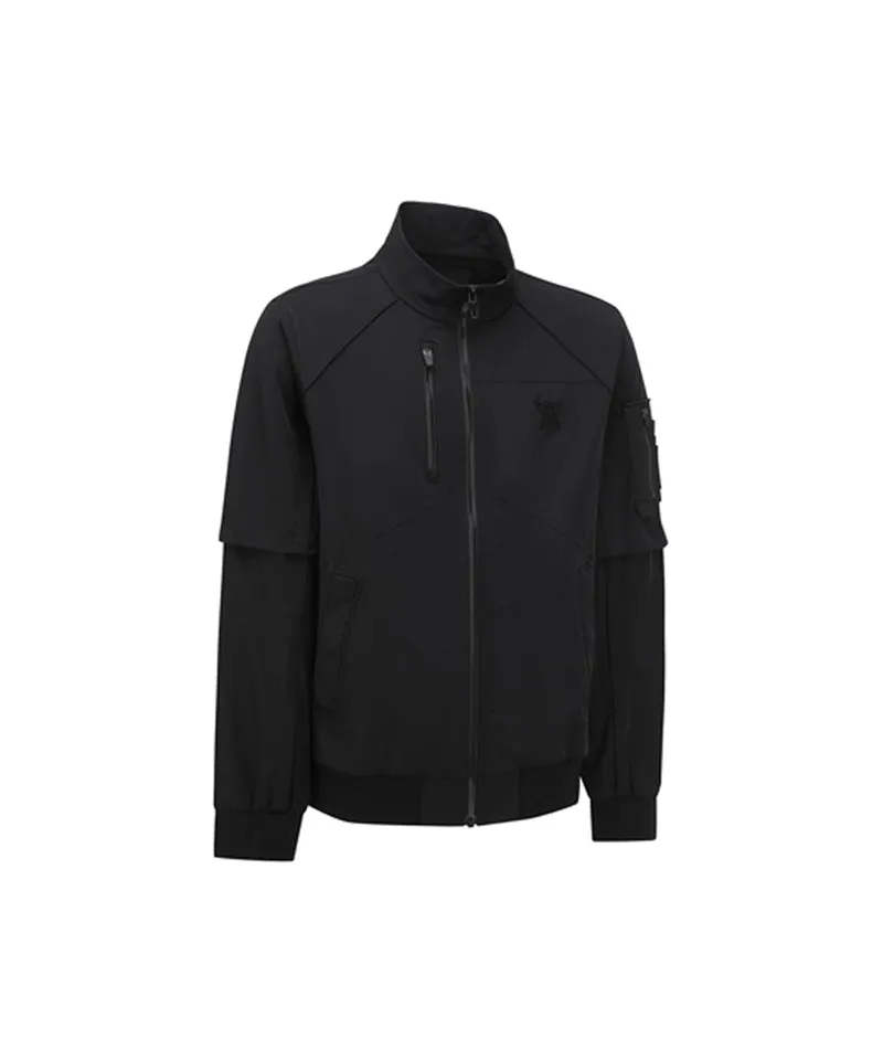 Anew Golf Men's SP Detachable MA-1 Jacket - Black
