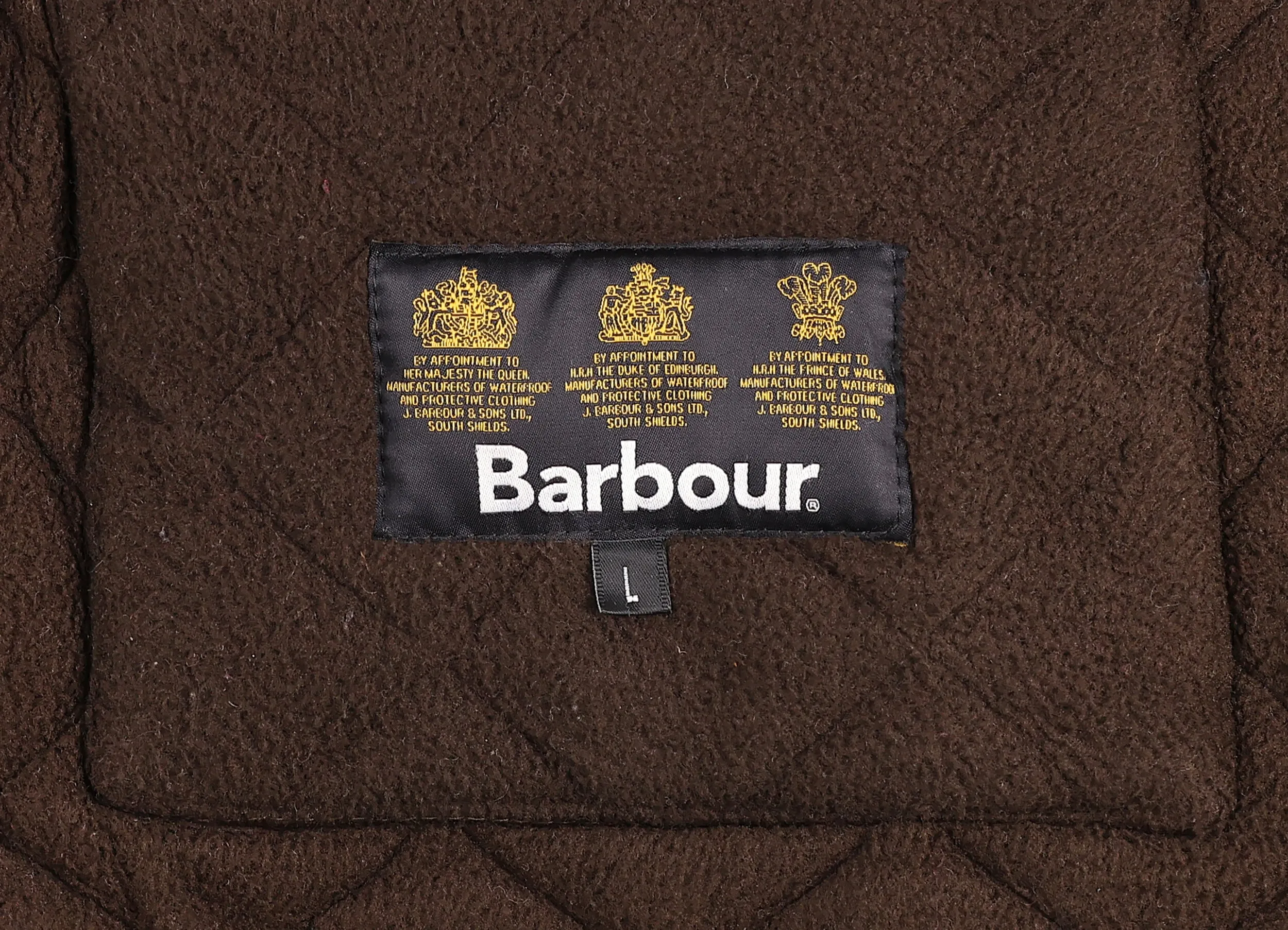 Barbour Bardon Fleece Lined Quilted Jacket - Brown - L
