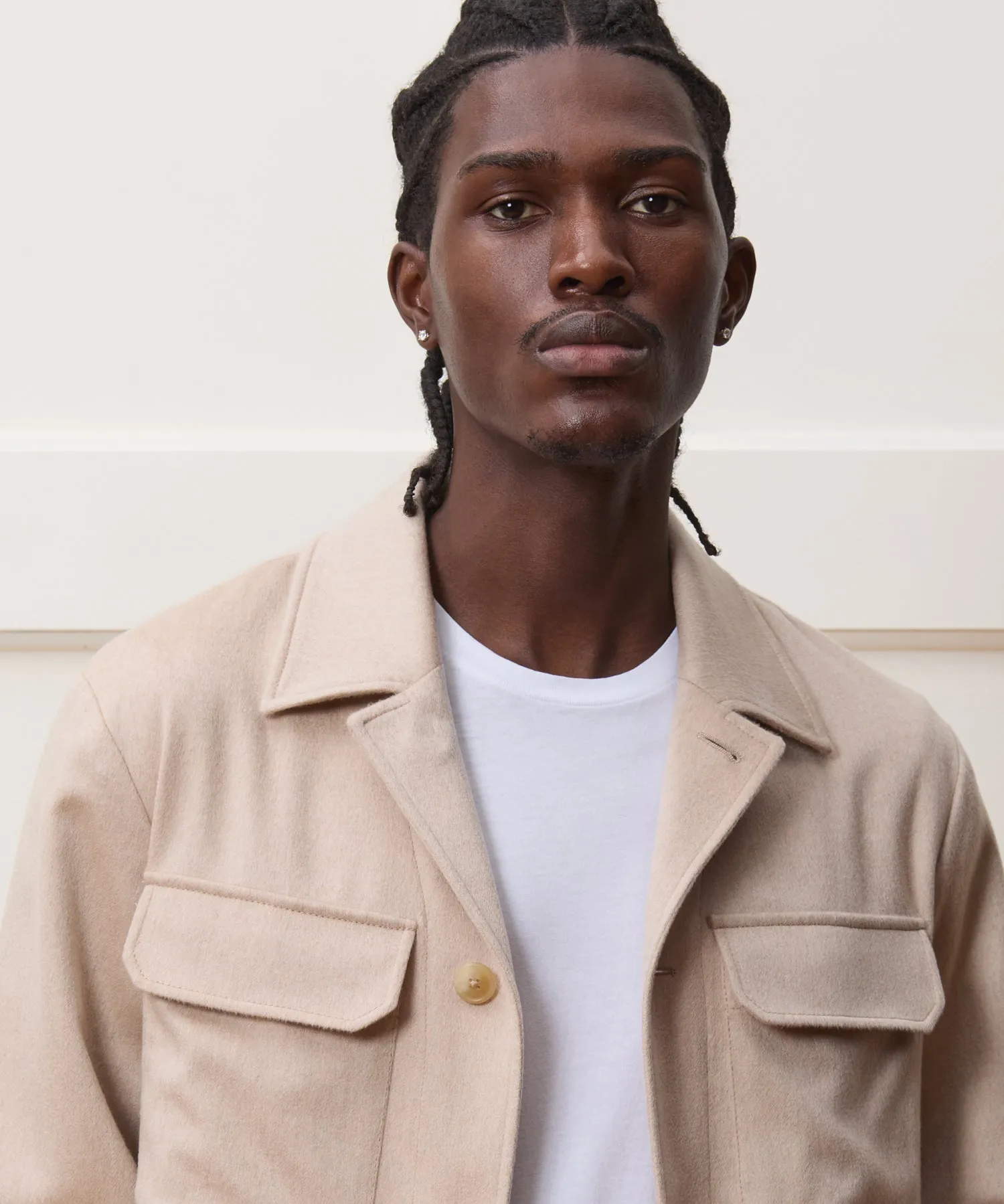 Italian Cashmere Two-Pocket Overshirt